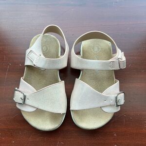 Cat & Jack Toddler Shaelyn Footbed Girl Sandals Shimmer Pink Size 6